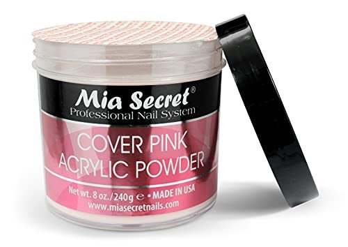 Mia Secret Cover Pink Acrylic Powder (8 oz) – Professional Nail System for Long-Lasting Nails Avelisse