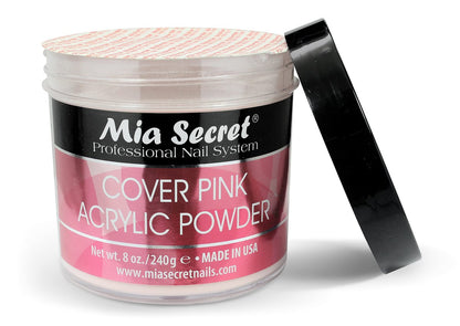 Mia Secret Cover Pink Acrylic Powder (8 oz) – Professional Nail System for Long-Lasting Nails Avelisse