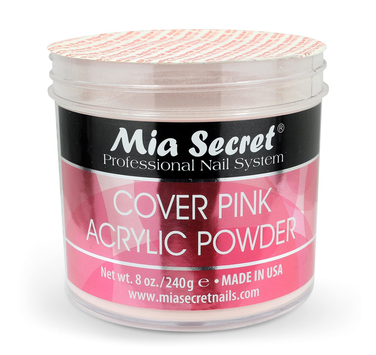 Mia Secret Cover Pink Acrylic Powder (8 oz) – Professional Nail System for Long-Lasting Nails Avelisse