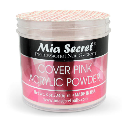 Mia Secret Cover Pink Acrylic Powder (8 oz) – Professional Nail System for Long-Lasting Nails Avelisse