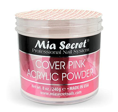 Mia Secret Cover Pink Acrylic Powder (8 oz) – Professional Nail System for Long-Lasting Nails Avelisse