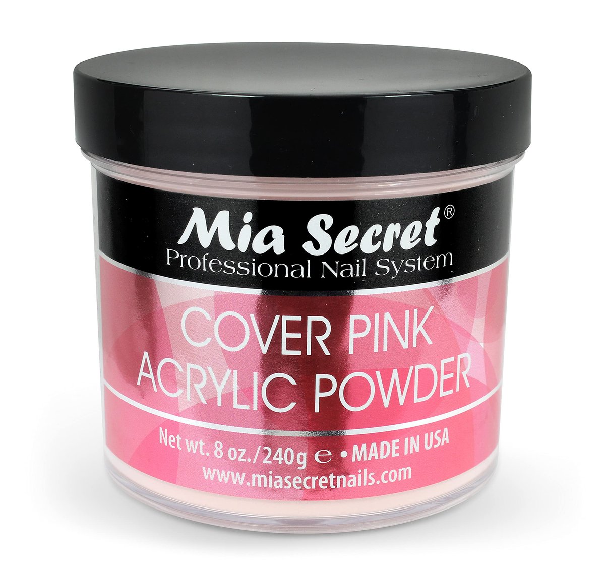 Mia Secret Cover Pink Acrylic Powder (8 oz) – Professional Nail System for Long-Lasting Nails Avelisse