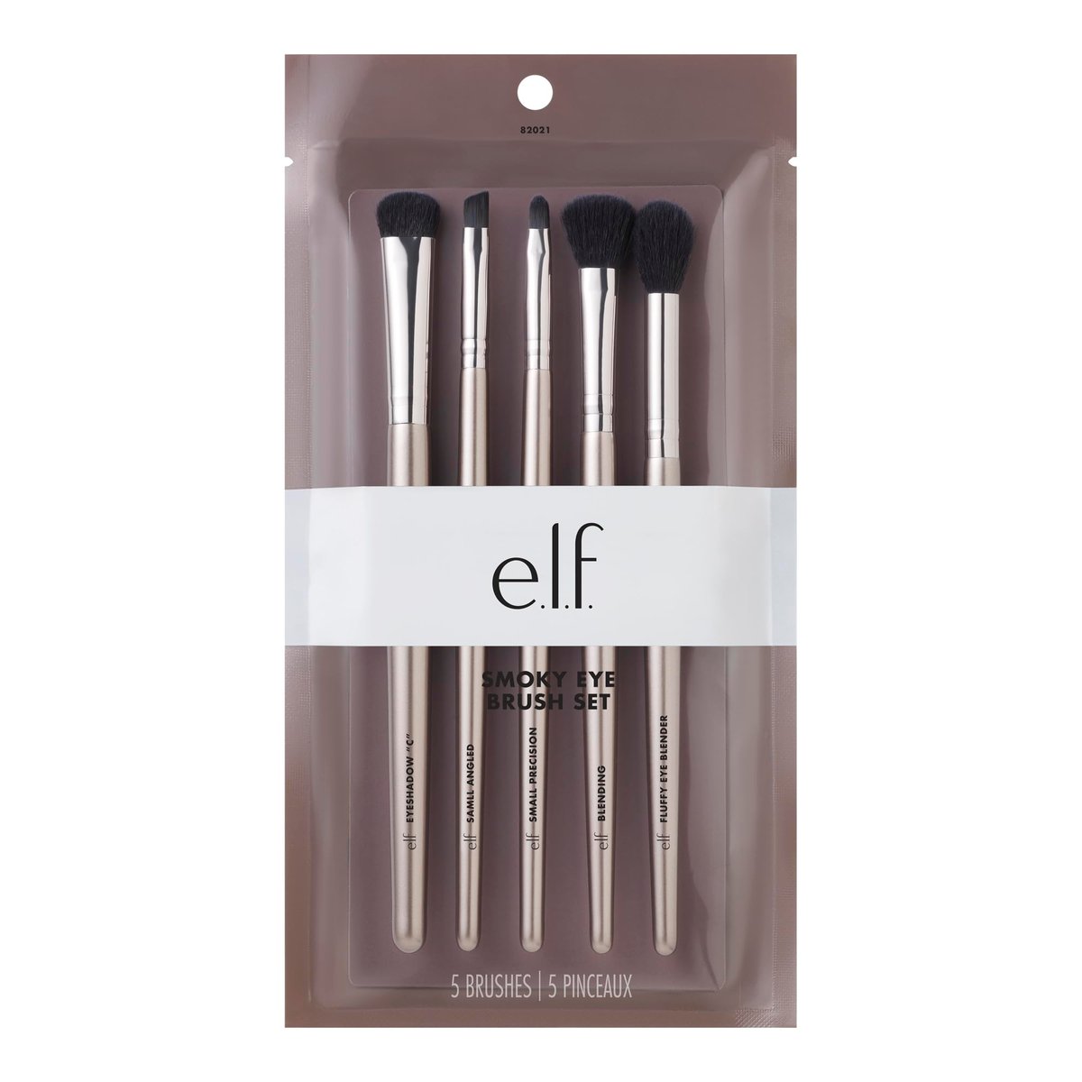 e.l.f. Smoky Eye Brush Kit, 5-Piece Makeup Brush Set for Smoky Eye Looks, Vegan & Cruelty-Free Avelisse