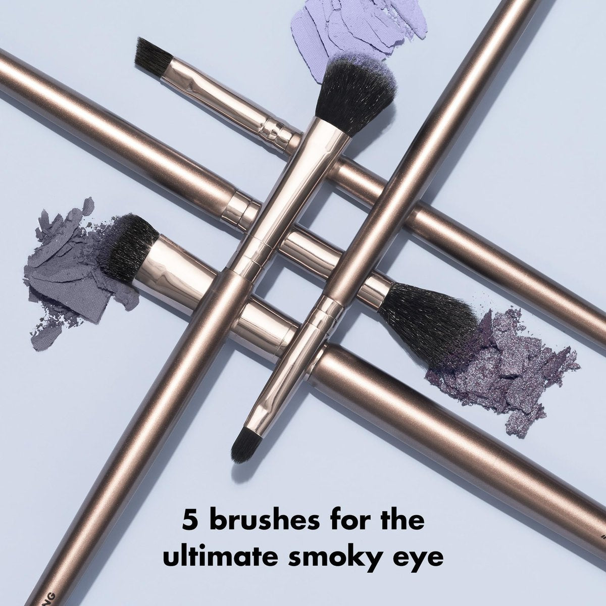 e.l.f. Smoky Eye Brush Kit, 5-Piece Makeup Brush Set for Smoky Eye Looks, Vegan & Cruelty-Free Avelisse