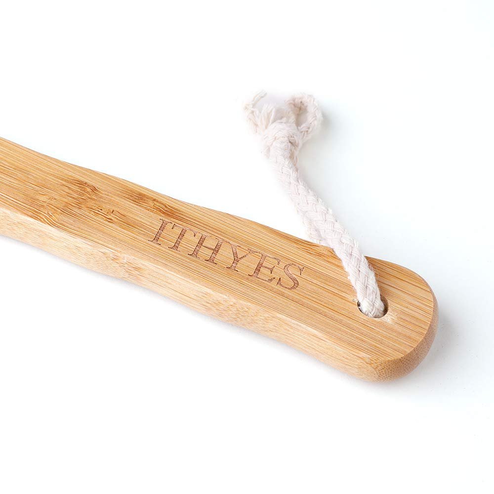 Ithyes Body Brush for Dry Brushing – Long Handle Bamboo Brush with Natural Bristles for Exfoliating, Massage, and Improved Circulation - görsel 7