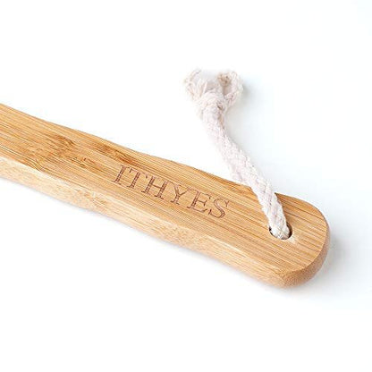 Ithyes Body Brush for Dry Brushing – Long Handle Bamboo Brush with Natural Bristles for Exfoliating, Massage, and Improved Circulation