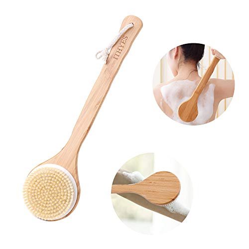 Ithyes Body Brush for Dry Brushing – Long Handle Bamboo Brush with Natural Bristles for Exfoliating, Massage, and Improved Circulation - görsel 10