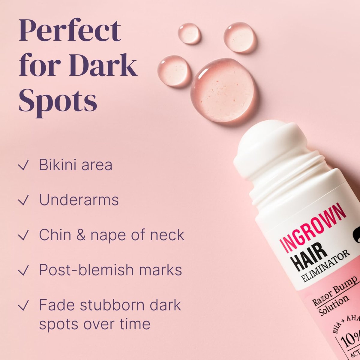 Razor Bump Stopper with Dark Spot Remover - Salicylic Acid After Shave Solution for Ingrown Hairs & Razor Burns, 3 Fl Oz - görsel 12