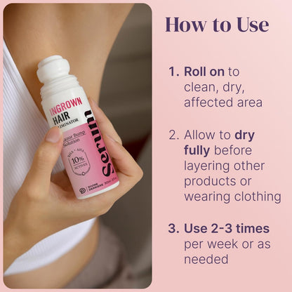 Razor Bump Stopper with Dark Spot Remover - Salicylic Acid After Shave Solution for Ingrown Hairs & Razor Burns, 3 Fl Oz