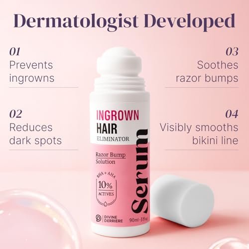 Razor Bump Stopper with Dark Spot Remover - Salicylic Acid After Shave Solution for Ingrown Hairs & Razor Burns, 3 Fl Oz - görsel 3