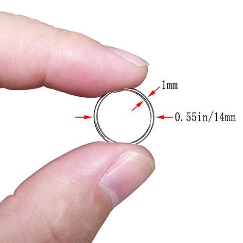 200 PCS Hair Braid Rings - Gold and Silver Metal Hair Hoops for Dreadlocks, Braids, and Ponytails - görsel 6