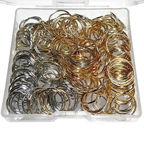 200 PCS Hair Braid Rings - Gold and Silver Metal Hair Hoops for Dreadlocks, Braids, and Ponytails - görsel 16