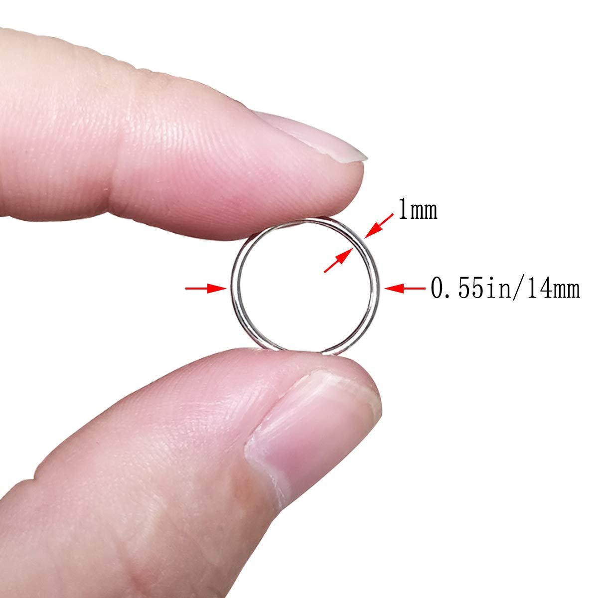 200 PCS Hair Braid Rings - Gold and Silver Metal Hair Hoops for Dreadlocks, Braids, and Ponytails - görsel 5
