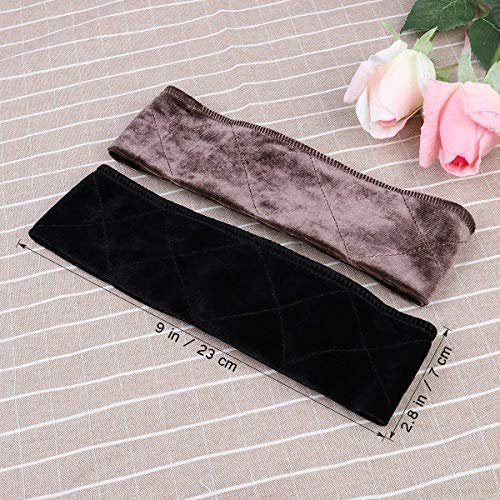 sansheng 3 Pack Wig Grip Band - Velvet Headband Scarf Hair Band, Extra Hold Stretch Cotton Headbands for Women (3 Colors) - görsel 4