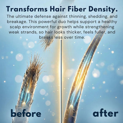 Biotin Shampoo and Conditioner for Thinning Hair Growth - Thickening Shampoo for Hair Loss Treatment - Natural Sulfate Free for Color Treated Hair - Regrowth Treatment for Men Women - 16 oz Each Avelisse