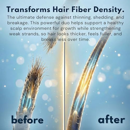 Biotin Shampoo and Conditioner for Thinning Hair Growth - Thickening Shampoo for Hair Loss Treatment - Natural Sulfate Free for Color Treated Hair - Regrowth Treatment for Men Women - 16 oz Each Avelisse