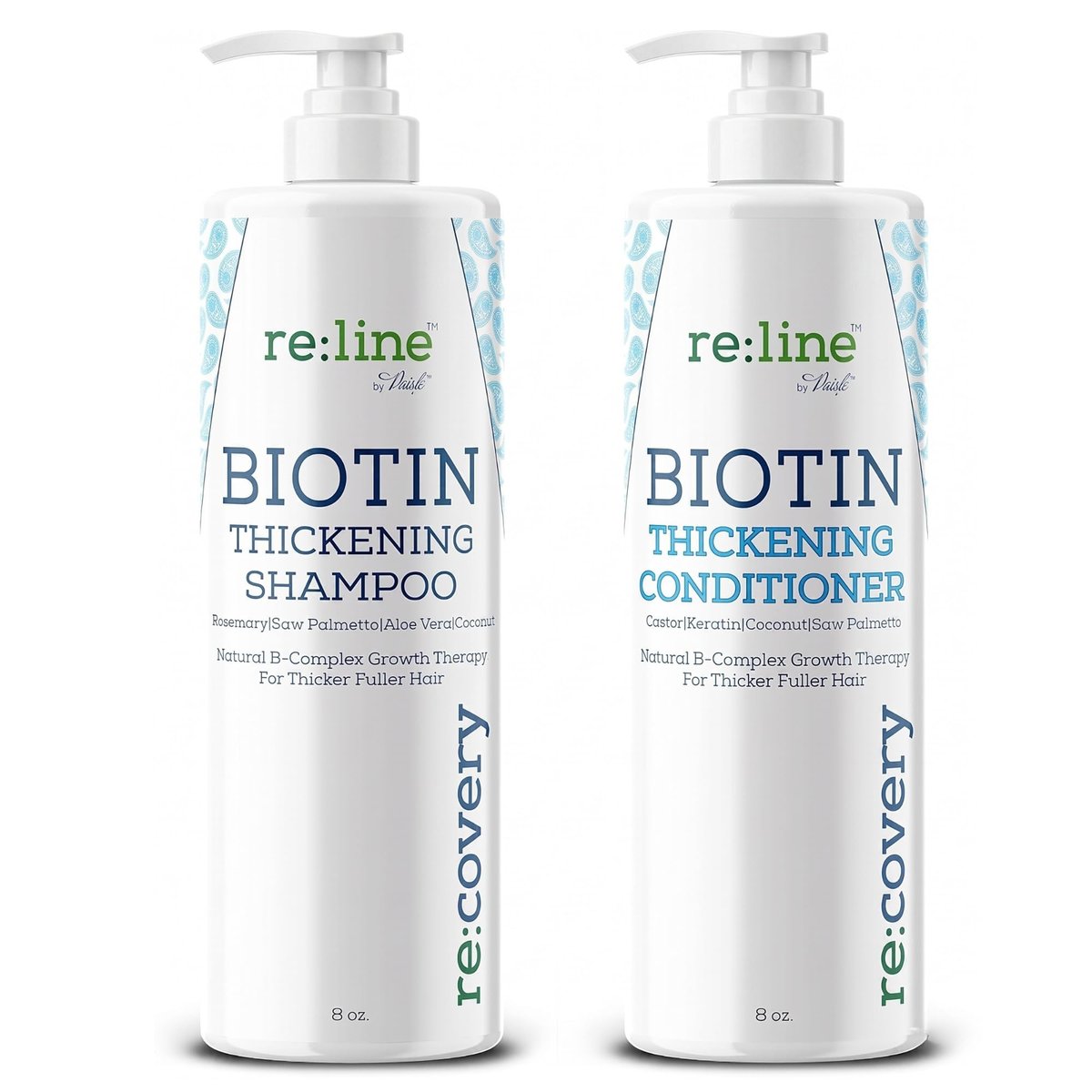 Biotin Shampoo and Conditioner for Thinning Hair Growth - Thickening Shampoo for Hair Loss Treatment - Natural Sulfate Free for Color Treated Hair - Regrowth Treatment for Men Women - 16 oz Each Avelisse
