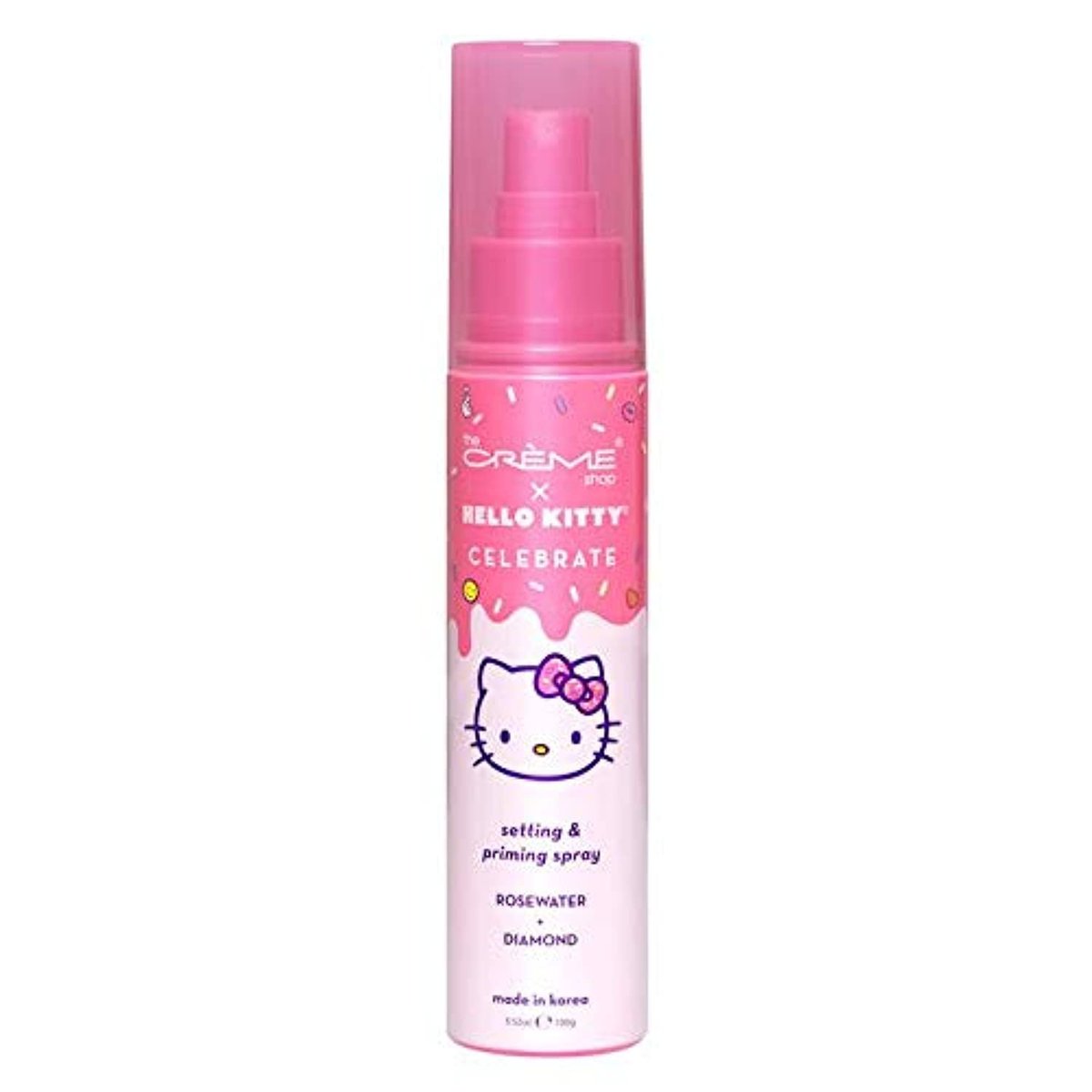 The Crème Shop x Hello Kitty Korean Skin Care Priming & Setting Facial Spray – Rose Water & Diamond Hydrating Mist for Makeup - görsel 1