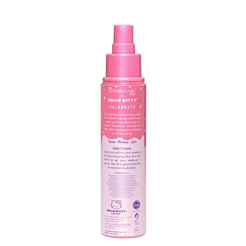The Crème Shop x Hello Kitty Korean Skin Care Priming & Setting Facial Spray – Rose Water & Diamond Hydrating Mist for Makeup - görsel 7