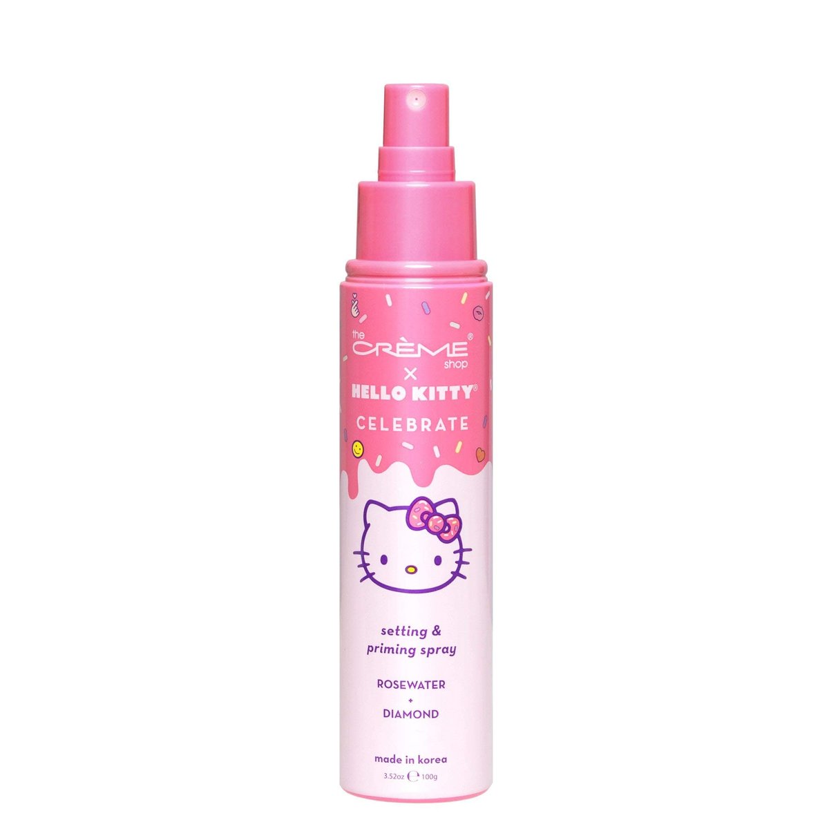 The Crème Shop x Hello Kitty Korean Skin Care Priming & Setting Facial Spray – Rose Water & Diamond Hydrating Mist for Makeup - görsel 4