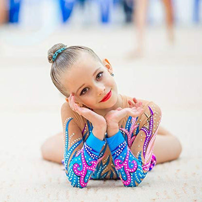 BBTO 20 Pieces Girls Gymnastics Hair Ties - No Crease Fabric Hair Bands for Sport, Gifts for Women & Girls (Classic Colors)