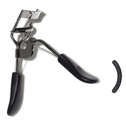 e.l.f. Pro Eyelash Curler – Stainless Steel Lash Curler for Long-Lasting Natural Curl, Ergonomic Design, Includes Replacement Pad, Fits All Eye Shapes