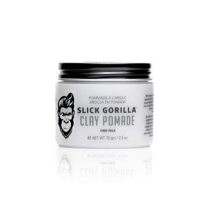 Slick Gorilla Clay Pomade for Men – Firm Hold, Natural Matte Finish, 2.5 oz