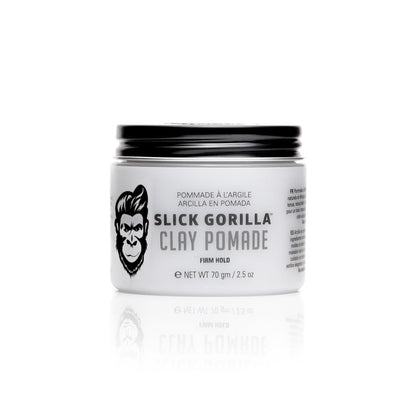 Slick Gorilla Clay Pomade for Men – Firm Hold, Natural Matte Finish, 2.5 oz