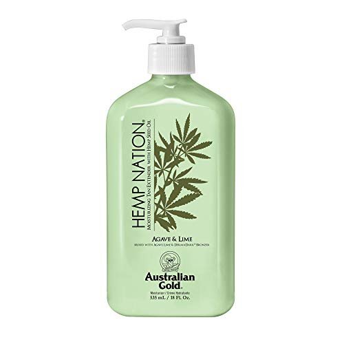 Australian Gold Hemp Nation Agave & Lime Moisturizing Tan Extender with Hemp Seed Oil, 18 Fl Oz Avelisse