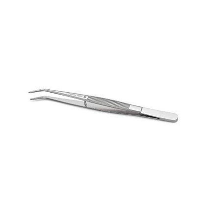 Stainless Steel Tweezers with Curved Serrated Tip, Multipurpose Sewing Machine Tweezers Forceps for Craft Repairing (2 Pcs Set)