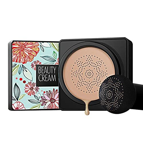GL-Turelifes Mushroom Head Air Cushion Foundation CC Cream – Natural Color, Lightweight & Smoothing Natural Concealer for Flawless Skin - görsel 2