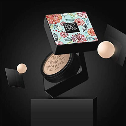 GL-Turelifes Mushroom Head Air Cushion Foundation CC Cream – Natural Color, Lightweight & Smoothing Natural Concealer for Flawless Skin