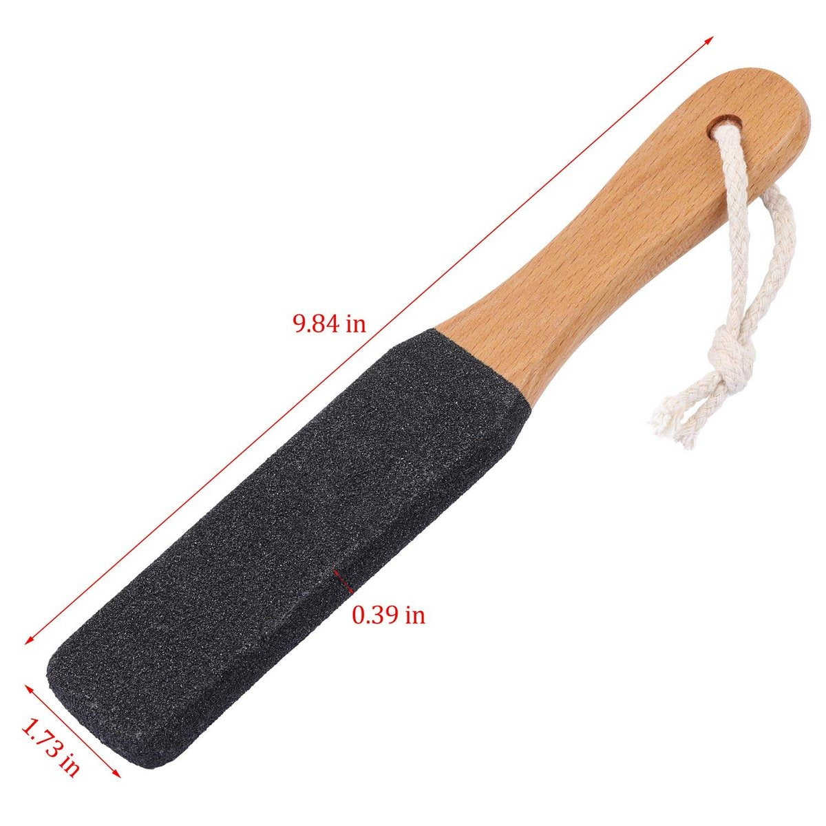 BTYMS 2-Piece Foot File Callus Remover with Wooden Handle - Heel Grater Pedicure File for Dead Skin, Pumice Stone - görsel 11