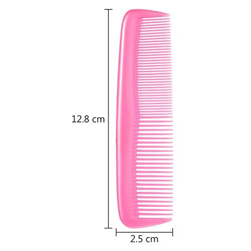Leinuosen 48-Piece Colorful Hair Combs Set - Plastic Pocket Combs Bulk for Teasing and Styling - görsel 4