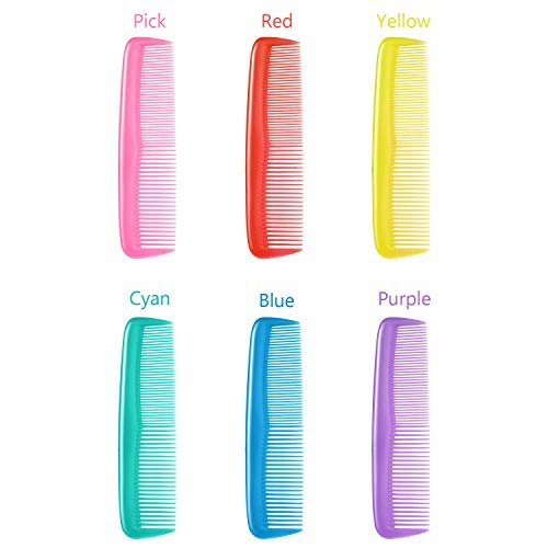 Leinuosen 48-Piece Colorful Hair Combs Set - Plastic Pocket Combs Bulk for Teasing and Styling - görsel 8