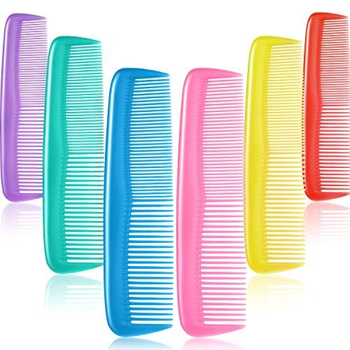 Leinuosen 48-Piece Colorful Hair Combs Set - Plastic Pocket Combs Bulk for Teasing and Styling - görsel 2