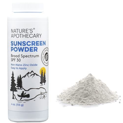 All-Natural Non Nano Zinc Oxide Sunscreen Powder SPF 30 - Water & Sweat Resistant, Reef Safe, Hypoallergenic, Biodegradable, Made in USA - 4 oz Avelisse