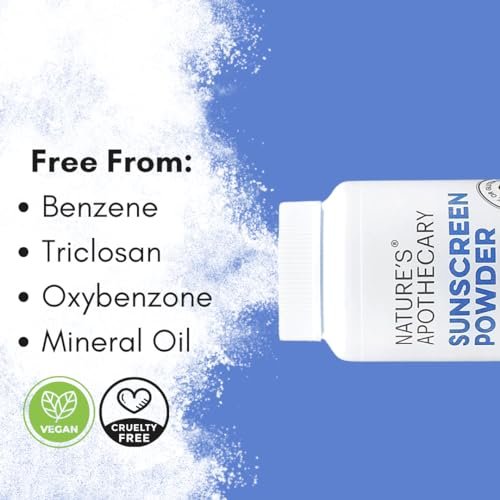 All-Natural Non Nano Zinc Oxide Sunscreen Powder SPF 30 - Water & Sweat Resistant, Reef Safe, Hypoallergenic, Biodegradable, Made in USA - 4 oz Avelisse