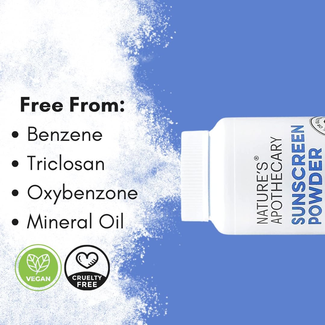 All-Natural Non Nano Zinc Oxide Sunscreen Powder SPF 30 - Water & Sweat Resistant, Reef Safe, Hypoallergenic, Biodegradable, Made in USA - 4 oz Avelisse