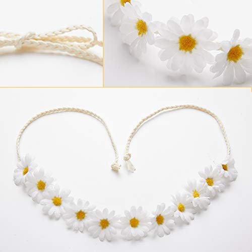 zYoung 2-Pack Yellow Fashion Flower Headbands – Sunflower Hair Wreath for Festival, Wedding & Everyday Style - görsel 6