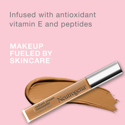 Neutrogena Healthy Skin Radiant Brightening Cream Concealer - Hazelnut Medium 01 (Warm Undertones) - 0.24 oz