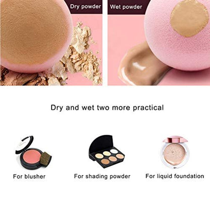 ZHIYE 8-Piece Makeup Sponge Set - Soft Latex-Free Blending Sponges for Flawless Foundation, Concealer & Cream Application