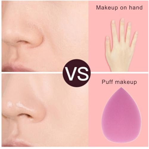 ZHIYE 8-Piece Makeup Sponge Set - Soft Latex-Free Blending Sponges for Flawless Foundation, Concealer & Cream Application - görsel 9