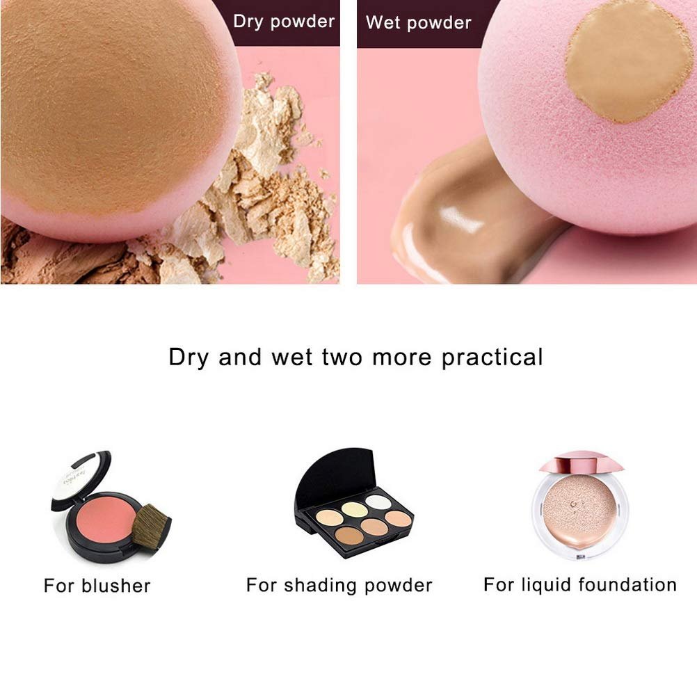 ZHIYE 8-Piece Makeup Sponge Set - Soft Latex-Free Blending Sponges for Flawless Foundation, Concealer & Cream Application - görsel 10