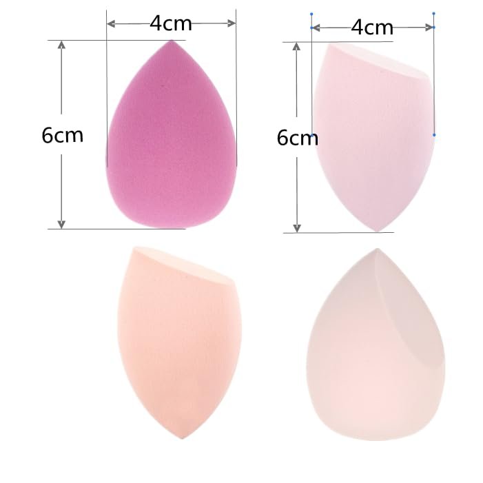 ZHIYE 8-Piece Makeup Sponge Set - Soft Latex-Free Blending Sponges for Flawless Foundation, Concealer & Cream Application - görsel 7