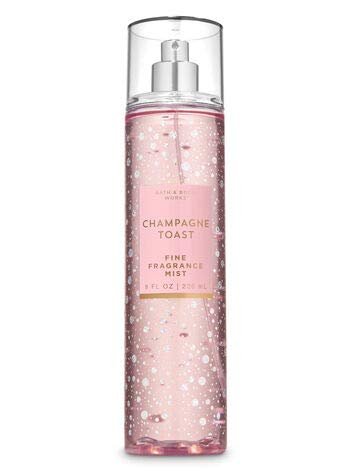 Bath & Body Works Champagne Toast 3-Piece Gift Set: Moisturizing Body Wash, Fine Fragrance Mist & Ultra Shea Body Cream Avelisse
