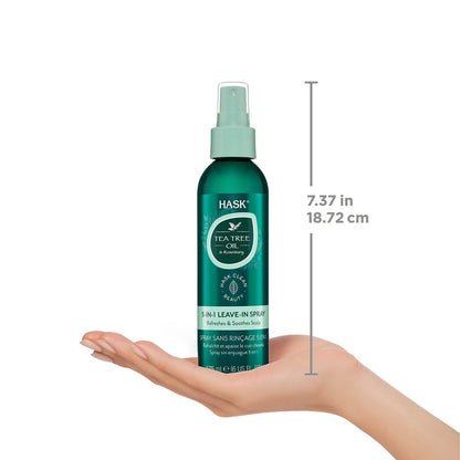 HASK Invigorating Tea Tree Oil 5-in-1 Leave In Conditioner Spray - 2 Pack, Color Safe, Gluten Free, Sulfate Free, Paraben Free Avelisse