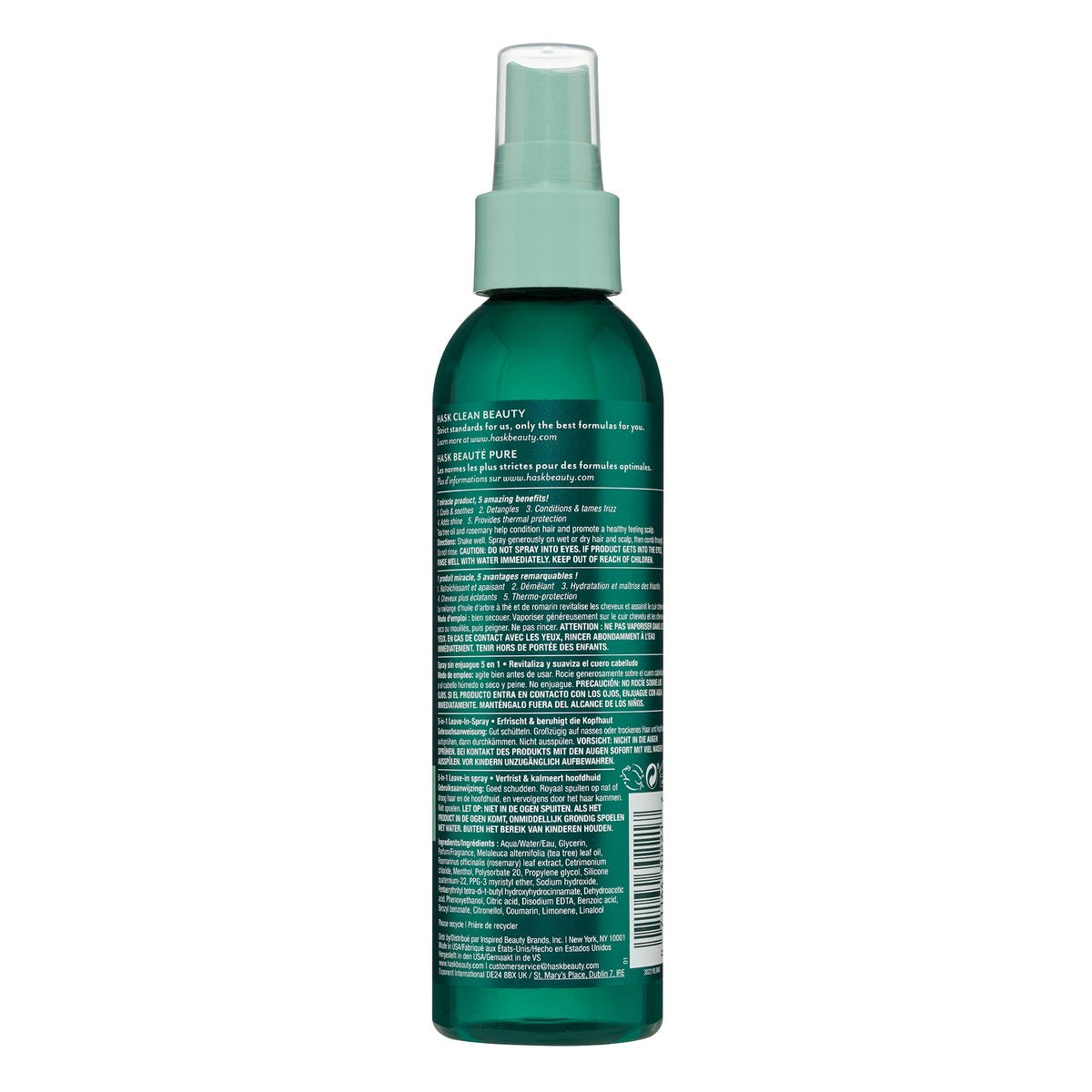 HASK Invigorating Tea Tree Oil 5-in-1 Leave In Conditioner Spray - 2 Pack, Color Safe, Gluten Free, Sulfate Free, Paraben Free Avelisse