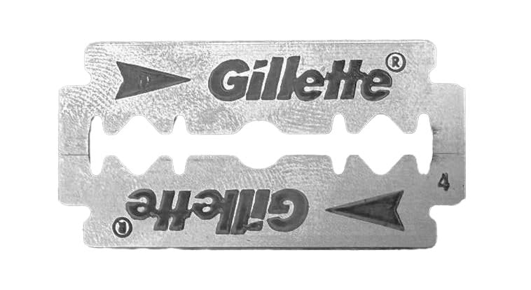 Gillette Double Edge Platinum Safety Razor Blades for Men – 50 Count Stainless Steel Refill Blades Avelisse