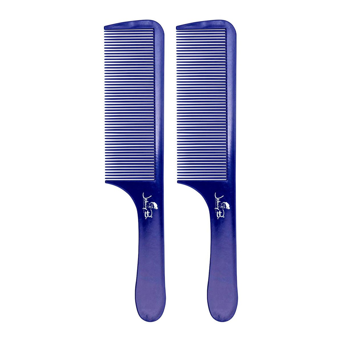 JOHNNY B. Get Faded Anti-Static Heat Resistant Professional Hair Combs (2-Pack) - Blue Avelisse